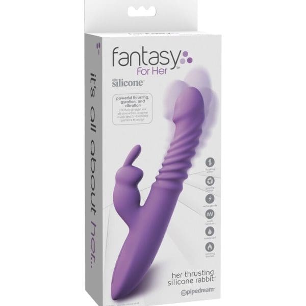 FANTASY FOR HER - RABBIT CLITORIS STIMULATOR WITH HEAT OSCILLATION AND VIBRATION FUNCTION VIOLET 5